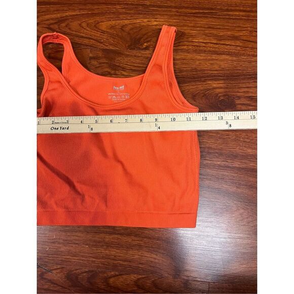 Pro Fit Orange Tank Top. Size L - Picture 3 of 9